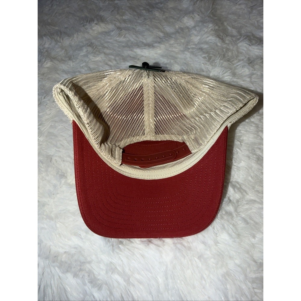Alpine Design Washed Mesh Trucker Cap New With Tags Adjustable Snap Ruby Red - Picture 4 of 5